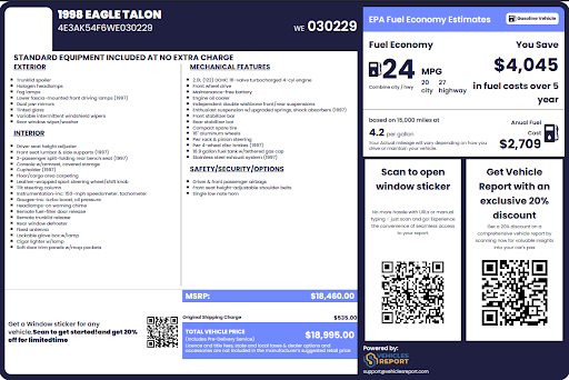 Eagle Window Sticker