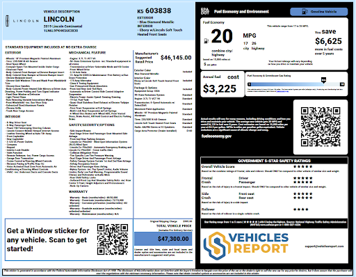 Lincoln Window Sticker