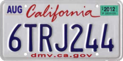 Standard Passenger Plates
