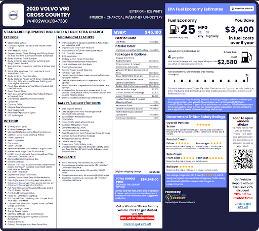 Volvo Window Sticker