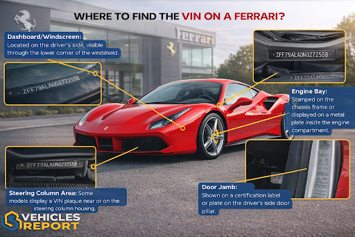 Where to Find the VIN on a Ferrari?