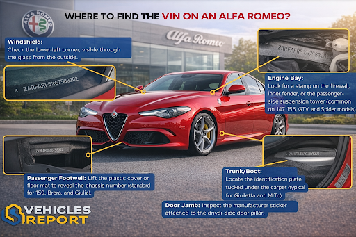 Where to Find the VIN on an Alfa Romeo?