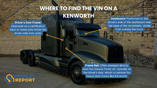 Where to find the vin on a kenworth?