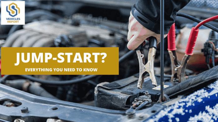 jump-starting a car