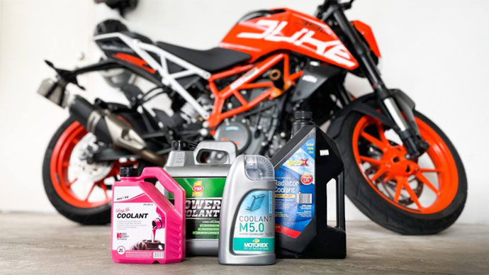 Coolant for motorcycles