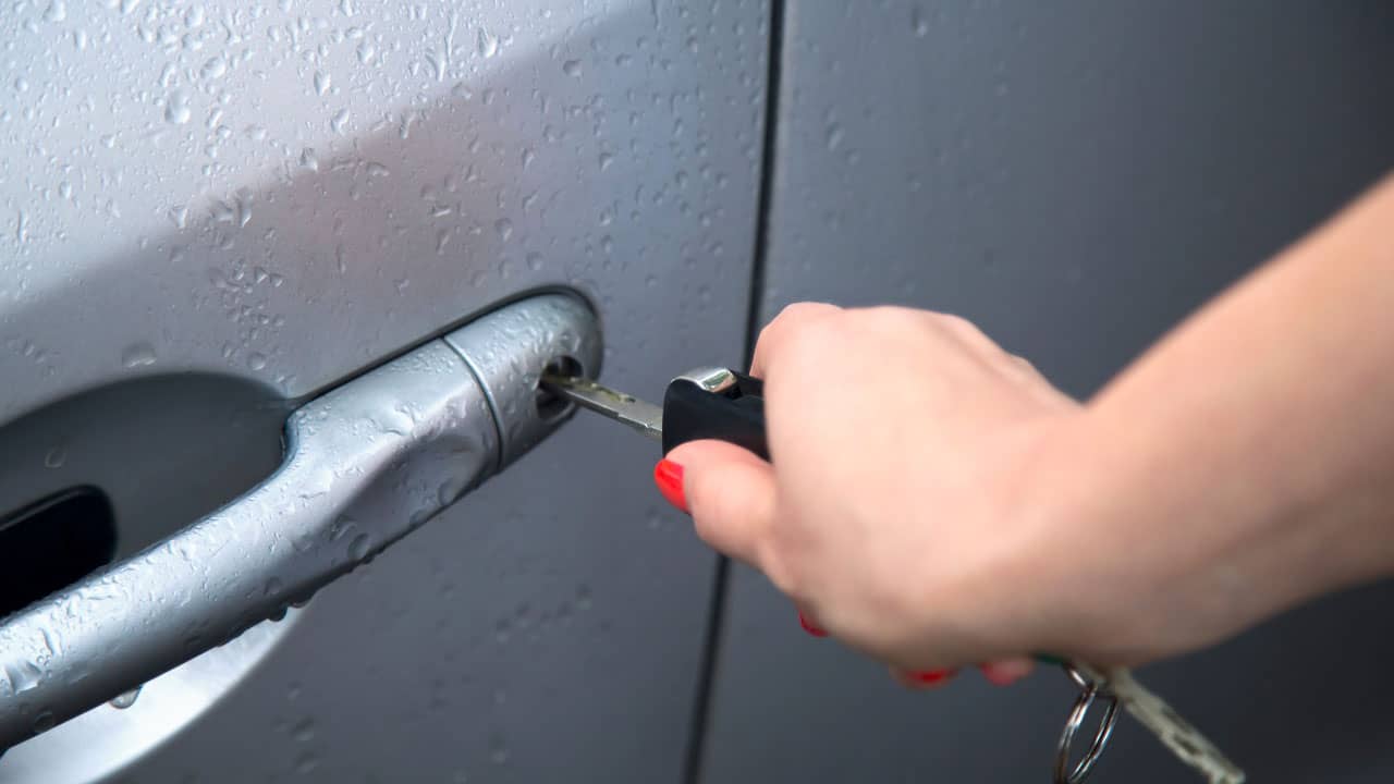 Closely examine the door locks for signs of damage